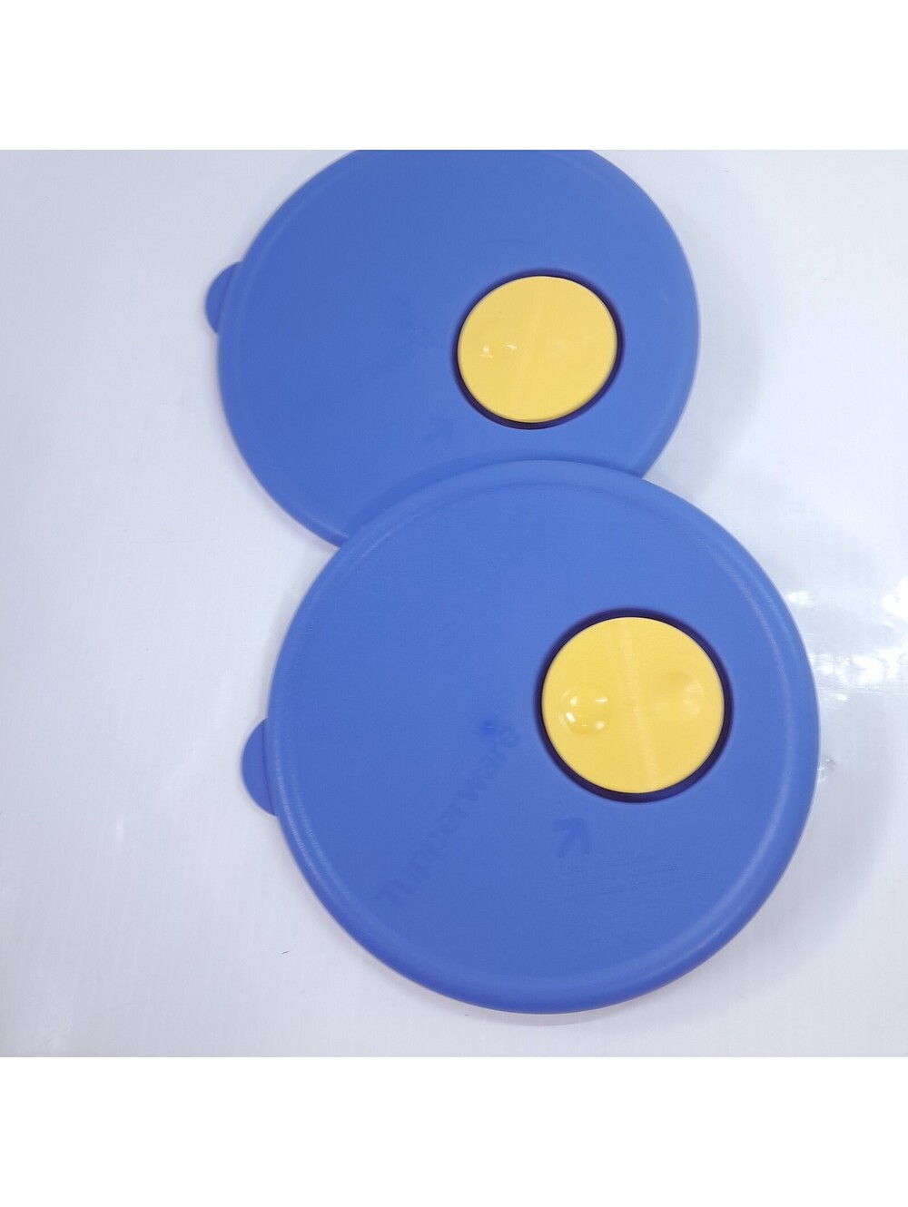 Tupperware Micro Steam Vented Lid Blue SET 2 rock n serve 4153A-1 4153A-2 4153A
